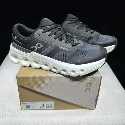 Women's Cloudrunner 2 Matte Black and White