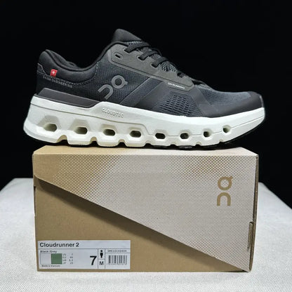 Women's Cloudrunner 2 Matte Black and White