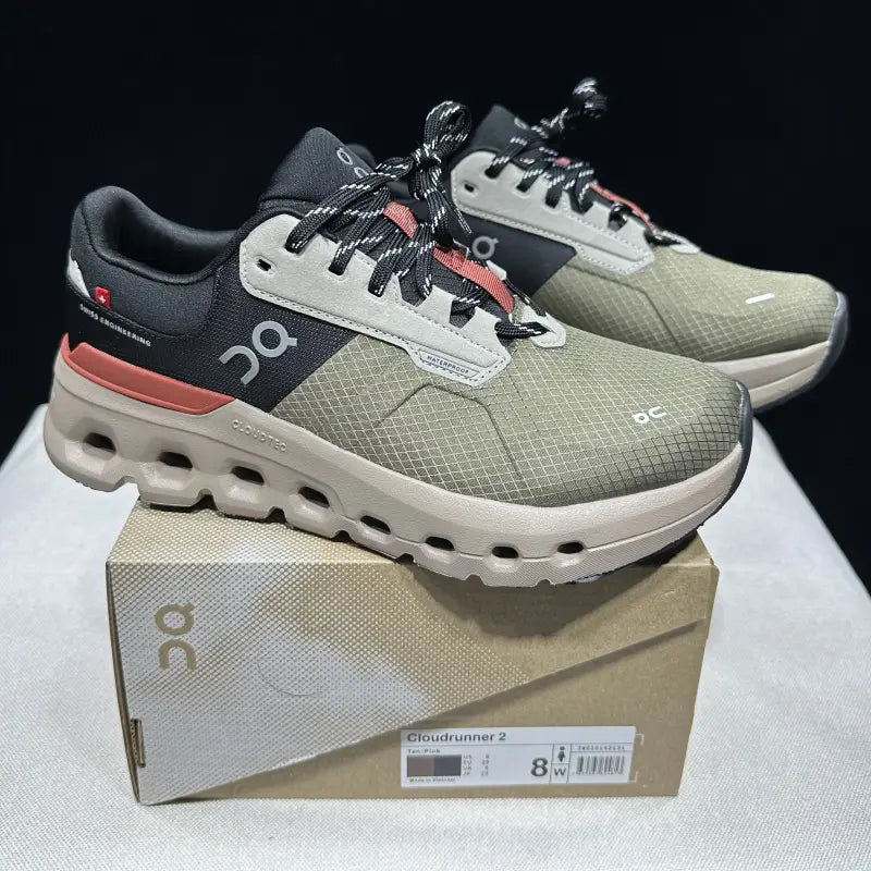 Women's Cloudrunner 2 Waterproof Brown Green